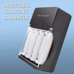 Qoltec 50653 – NiMH R03/AAA- ja R6/AA-akkujen laturi