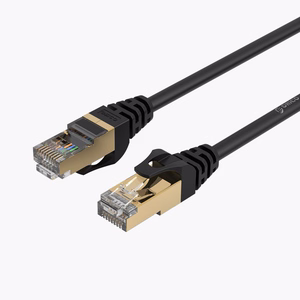 Orico PUG-C7 CAT7 10Gbps RJ45 Ethernet verkkokaapeli internet LAN pyöreä 20m - musta