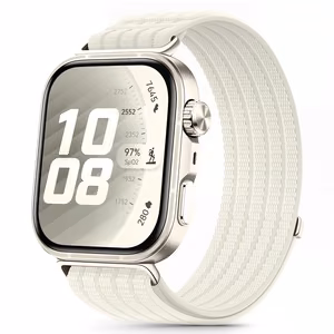 Tech-Protect nailonranneke Huawei Watch Fit 3 / 4 / 4 Pro / 5 / 5 Pro - valkoinen