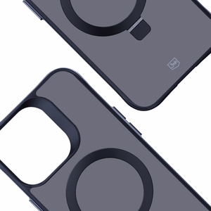 3mk Smoke Case Mag&Stand Suojakuori Apple iPhone 16 Pro Max:lle - musta