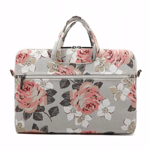 Canvaslife Briefcase 15-16'' Laptop Bag - Navy Blue and White