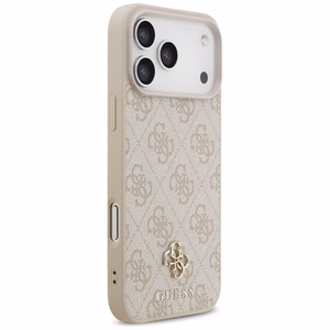 Guess 4G Small Classic Logo MagSafe-suojakuori iPhone 17 Pro Max / 18 Pro Max -malleille, vaaleanpunainen