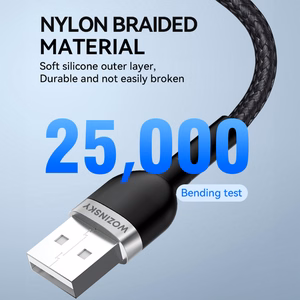 Wozinsky WNBAL1 USB-A / Lightning 2.4A kaapeli 1 m - musta