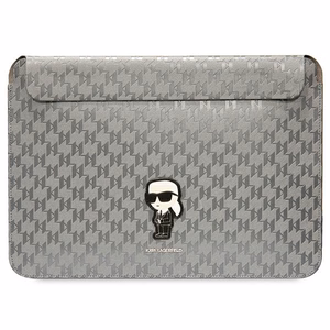 Karl Lagerfeld Saffiano Monogram Ikonik Suojakuori 14 tuuman kannettavalle - hopeinen