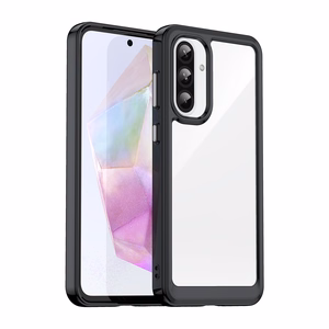 Outer Space Suojakuori Samsung Galaxy A26:lle joustava kehys - musta