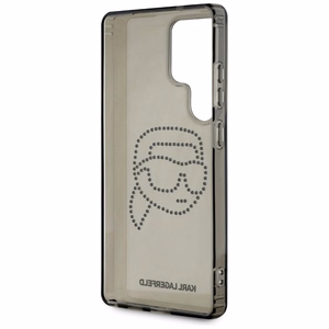Karl Lagerfeld Rhinestones Karl Head Logo Suojakuori Samsung Galaxy S25 Ultra Musta