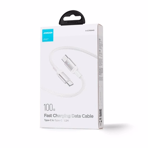 Joyroom S-CC100A10 USB-C – USB-C Kaapeli 100W 1,2 m, valkoinen