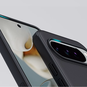 Nillkin Super Frosted Shield Pro Suojakuori Google Pixel 10/10 Pro:lle - Musta