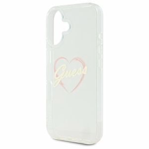 Guess IML Heart Suojakuori iPhone 16:lle - läpinäkyvä