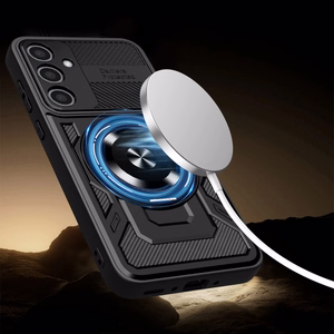 Defender Armor Mag -kotelo Samsung Galaxy A55 5G, musta