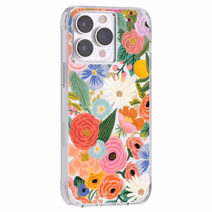 Rifle Paper Clear MagSafe suojakuori iPhone 14 Pro Max -laitteelle, Garden Party Blush -kuvioinen