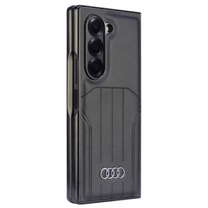 Audi Synthetic Leather MagSafe Suojakuori Samsung Galaxy Z Fold 6:lle - musta