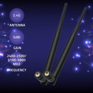 Qoltec 57046 Wi-Fi antenna 2.4/2.5 GHz | 5.1/5.8 GHz | 5dBi | omnidirectional | Indoor