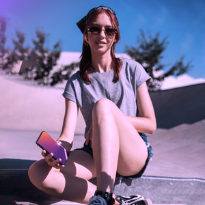 Yksityisyys Karkaistu lasi 3mk Rainbow Privacy Apple iPhone 15:lle