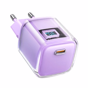 Acefast A53 PD 30W GaN USB-C laturi näytöllä - violetti