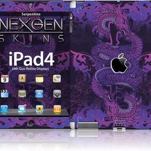Nexgen 3D-tehosteinen koristetarra iPad 2/3/4 -laitteelle, Serpentine 3D