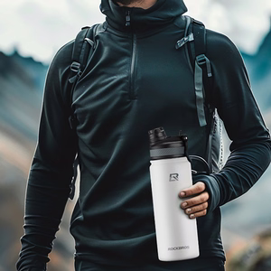 Rockbros 35210029005 lämpöeristetty pyöräjuomapullo 550 ml - valkoinen