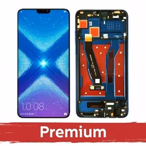 LCD-naytto yhteensopiva Huawei Honor X8 (4G) kehyksella / sininen / OEM