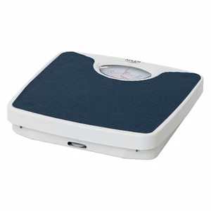 Adler AD 8151b – mekaaninen henkilövaaka, enintään 130 kg, 1 kg asteikko, sininen/valkoinen