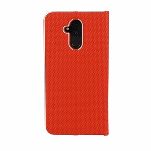 Vennus Book CARBON Suojakuori kehyksellä iPhone 12 Pro Maxille punainen