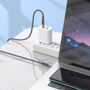 Hoco USB-C - USB-C -kaapeli 3A 60W 1,2 m U121 - musta