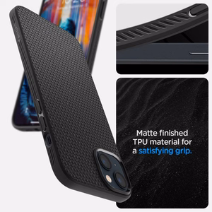 Spigen Liquid Air kotelo iPhone 14 Plus - mattamusta