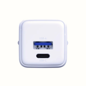 Valkoinen 3mk Hyper GaN -seinälaturi, 20 W, QC4+/PD/PPS, USB 1A1C, EU