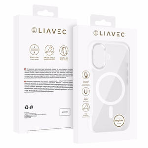 Liavec Cloudy suojakuori metallisella kamerakehyksellä Iphone 17 -puhelimelle valkoinen (kameran ohjauspainike)