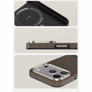 Benks Magnetic Armor Pro Prestige Kevlar 600D Case -suojakuori (C.K.FL.AP.GD.Y069) Iphone 17 Prolle (kameran ohjauspainike)