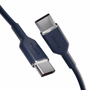 Puro ICON USB-C - USB-C -kaapeli 1,5 m - laivastonsininen