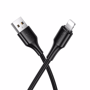 Hoco X120 kaapeli USB A - Lightning 2,4A 1 m musta