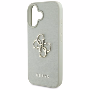 Guess Grained Big 4G Logo Small Classic Logo suojakuori iPhone 16:lle - vihreä