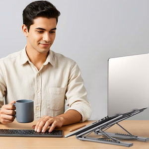 UNITEK ADJUSTABLE LAPTOP STAND + HUB