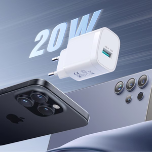 Joyroom JR-TF4 18W wall charger with 3A USB-A - USB-C 1m cable - white