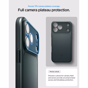 Spigen Thin Fit MagSafe -suojakuori iPhone 18 Pro Max / 17 Pro Max -malleille, vihreä