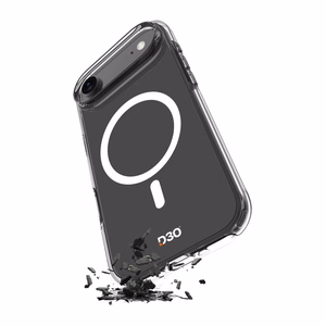 Puro Impact Clear D3O TPU+PC MagSafe-yhteensopiva suojakuori iPhone 17 Air:lle - läpinäkyvä