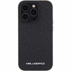 KARL LAGERFELD Suojakuori IPHONE 15 Prolle KLHCP15LPQKPMK (Quilted Pattern) musta