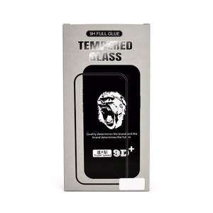 Karkaistu 9D Gorilla -suojalasi Apple iPhone 15 Pro Max -malliin, musta (10 kpl:n pakkaus)