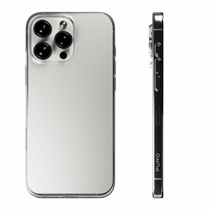 Puro 03 Nude Silikoninen Suojakuori iPhone 16 Pro Maxille - läpinäkyvä