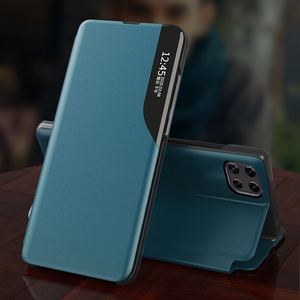 Eco Nahka View Case tyylikäs kirjahylly tyyppi tapauksessa kickstand Samsung Galaxy A22 4G punainen