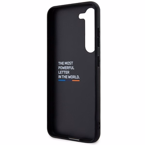 BMW Nahkainen Carbon Suojakuori Samsung Galaxy S23+:lle - musta