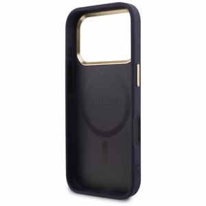 Guess Perforated 4G MagSafe Suojakuori iPhone 17 Pro:lle - Sininen