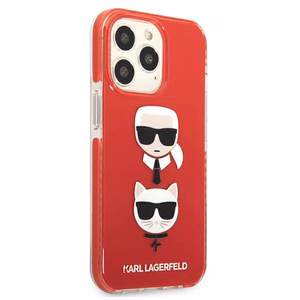 Karl Lagerfeld Karl&Choupette Head Case iPhone 13 Pro / iPhone 13 - punainen