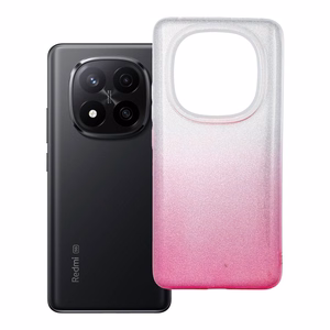 SHINING suojakuori XIAOMI Redmi Note 14 Pro Plus 5G läpinäkyvä pinkki