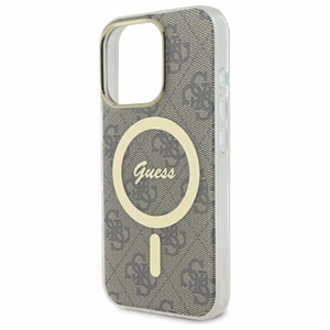 Guess IML 4G MagSafe Suojakuori iPhone 16 Pro Max:lle - Ruskea