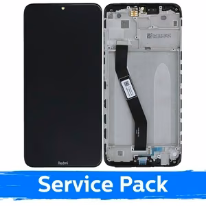 LCD-näyttö yhteensopiva Xiaomi Redmi 8 (Redmi 8A) kehyksellä / musta / (Service Pack)