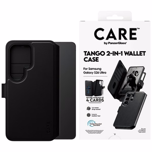 CARE by PanzerGlass Tango 2-in-1 lompakkosuojakuori Samsung Galaxy S26 Ultra musta