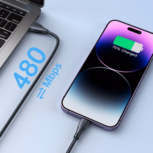 Joyroom Surpass Series A11 USB-A / Lightning 2.4A kaapeli 1.2 m - musta