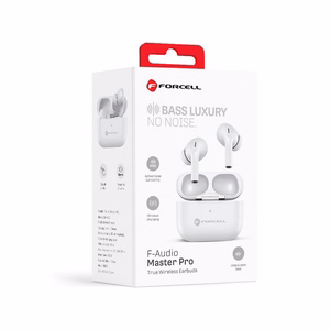 FORCELL F-AUDIO Master Pro langattomat kuulokkeet bluetooth TWS valkoinen