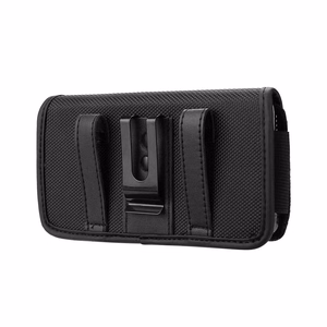 Vaakasuuntainen yleinen suojakuori OXFORD malli 3 iPhone 11 / 11 PRO / 12 / 12 PRO / 13 / 13 PRO / Samsung A10 / A41 / A50 / A51 / Huawei P30 LITE / P40 / P8 / P9 LITE:lle musta